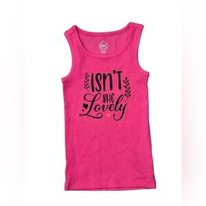 Wonder Nation Pink Tank Top “Isn’t She Lovely” – Size XS (4/5) - Handmade